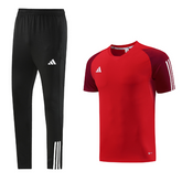 Adidas Set T-Shirt + rote Hose - VENI Fußball