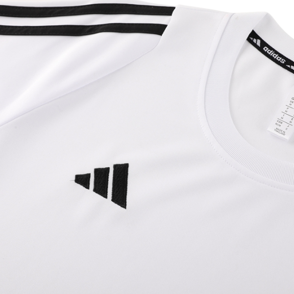 Conjunto Adidas Camiseta + Short Branca e Preta - VENI Futebol