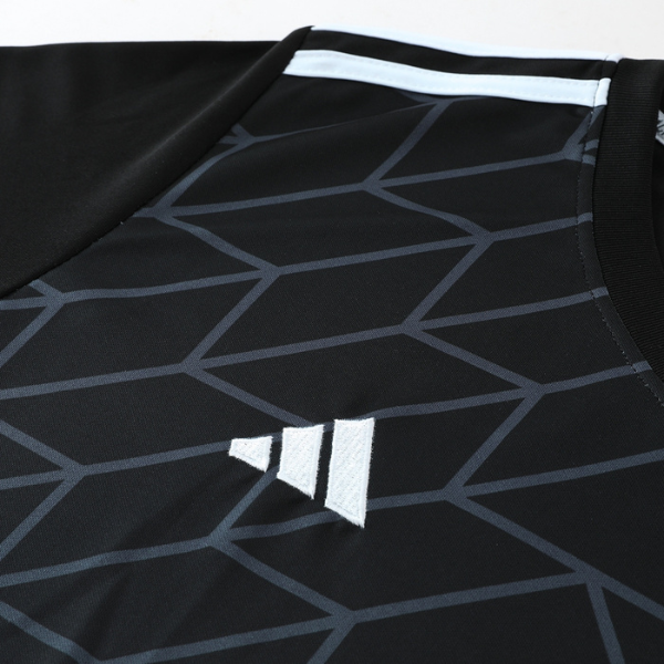 Conjunto Adidas Camiseta + Short Preta - VENI Futebol
