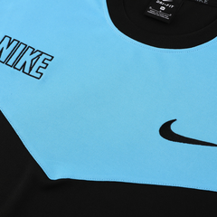 Conjunto Nike Camiseta + Short Azul e Preta - VENI Futebol