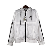 Adidas Windbreaker in Weiß und Schwarz - VENI Fußball