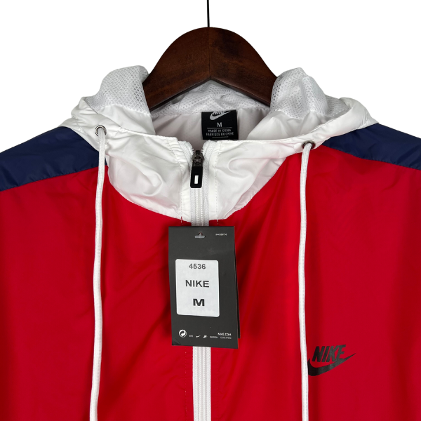 Corta Vento Nike Vermelho e Branco - VENI Futebol