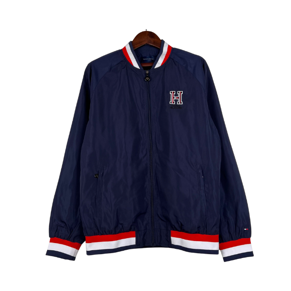 Windbreaker Tommy Hilfiger Azul com detalhes - VENI Futebol