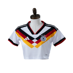 Germany Adidas 2026 Home Women's Baby Tee Version Football T-Shirt