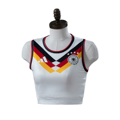 Germany Adidas 2026 Home Women's Cropped Jersey Version Football T-Shirt