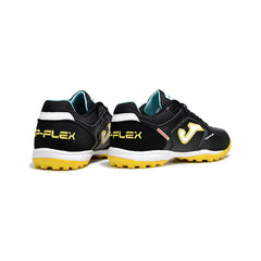 Joma Top Flex Black and Yellow Turf TF Football Boot