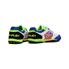 Joma Top Flex White Red Green and Pink Turf TF Football Boot