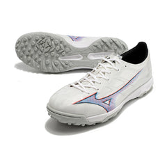 Mizuno Alpha White and Gray Turf TF Football Boot