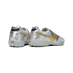 Mizuno Morelia Neo 4 Silver and Gold Turf TF Football Boot