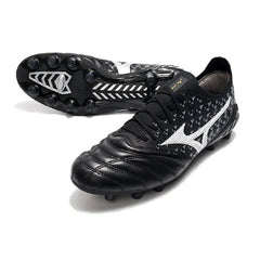 Mizuno Morelia Neo III Elite Black Gray and White Firm Ground FG Football Boot