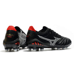 Mizuno Morelia Neo III Elite Black, White and Red Firm Ground FG Football Boot