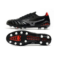 Mizuno Morelia Neo III Elite Black, White and Red Firm Ground FG Football Boot
