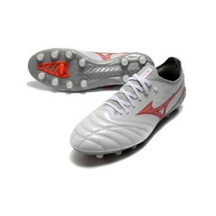 Mizuno Morelia Neo III Elite White and Red Firm Ground FG Football Boot