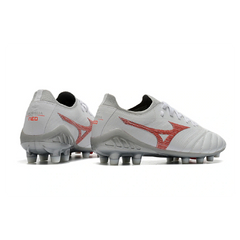 Mizuno Morelia Neo III Elite White and Red Firm Ground FG Football Boot