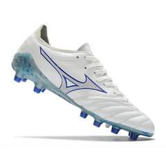 Mizuno Morelia Neo III Pro White and Blue Firm Ground FG Football Boot
