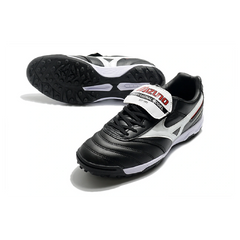 Mizuno Morelia Sala Classic Black White and Red Turf TF Football Boot