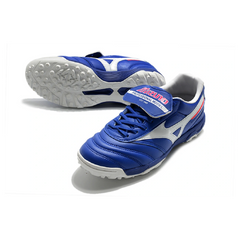 Mizuno Morelia Sala Classic Blue White and Red Turf TF Football Boot