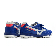 Mizuno Morelia Sala Classic Blue White and Red Turf TF Football Boot