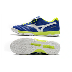Mizuno Morelia Sala Classic Blue White and Green Turf TF Football Boot
