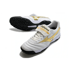 Mizuno Morelia Sala Classic White Gold and Black Turf TF Football Boot