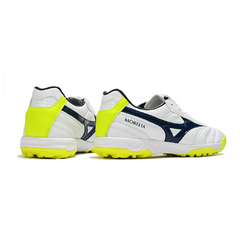 Mizuno Morelia Sala Classic White Green and Blue Turf TF Football Boot