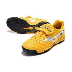 Mizuno Morelia Sala Classic Yellow White and Black Turf TF Football Boot