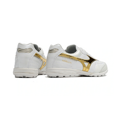 Mizuno Morelia Sala White and Gold Turf TF Football Boot