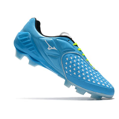 Mizuno Wave Ignitus 4 White and Blue Firm Ground FG Football Boot