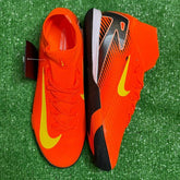 Nike Mercurial Superfly 10 Academy Orange and Yellow Indoor IC Football Boot Size 40 Eur