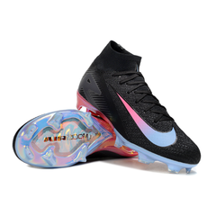 Nike Mercurial Superfly 10 Elite Black, Blue and Pink FG Kids Football Bootl