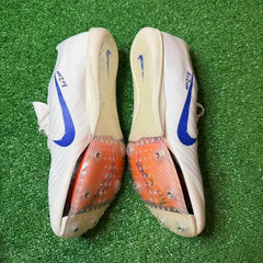 Nike Air MaxFly 2 White and Blue Running Spikes Shoes Size 45 Eur