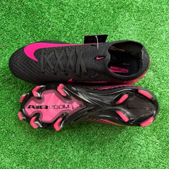 Nike Air Zoom Mercurial Vapor 16 Elite Black and Pink Firm Ground FG Football Boot Size 40 Eur