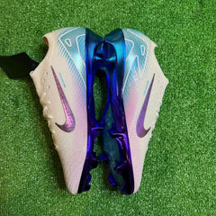 Nike Air Zoom Mercurial Vapor 16 Elite White, Pink and Blue Firm Ground FG Football Boot Size 43 Eur