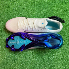 Nike Air Zoom Mercurial Vapor 16 Elite White, Pink and Blue Firm Ground FG Football Boot Size 43 Eur