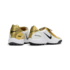 Nike Air Zoom Total 90 III White and Gold Turf TF Football Boot