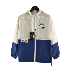 Nike Beige Blue Windbreaker Jacket