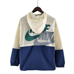 Nike Beige Blue Windbreaker Jacket