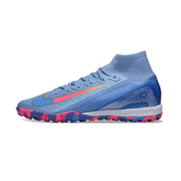 Nike Mercurial Superfly 10 Elite Blue Turf TF Kids Football Boot
