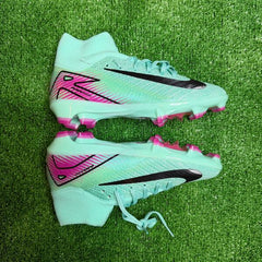 Nike Air Zoom Mercurial Superfly 10 Elite Light Blue and Pink Firm Ground FG Kids Football Boot Size 36 Eur