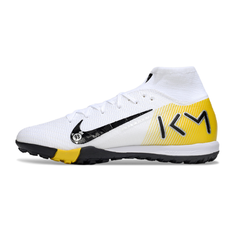 Nike Mercurial Superfly 10 Elite White Mbappe Pack Turf TF Kids Football Boot