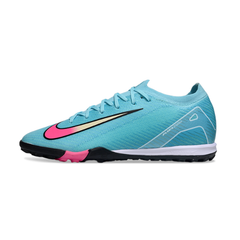 Nike Zoom Mercurial Vapor 16 Elite Light Blue and Pink Turf TF Football Boot