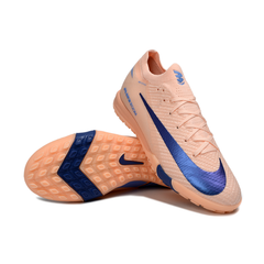 Nike Mercurial Vapor 16 Elite Pink and Blue Turf TF Kids Football Boot