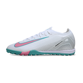 Nike Zoom Mercurial Vapor 16 Elite White Blue and Pink Turf TF Football Boot