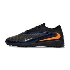 Nike Zoom Mercurial Vapor 16 Elite Black Blue and Orange Turf TF Football Boot