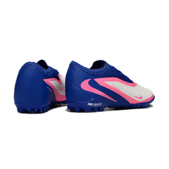 Nike Phantom 6 Pro Blue, White and Pink Turf TF Kids Football Boot