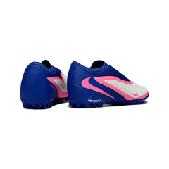 Nike Phantom 6 Pro Kids Turf TF Football Boot White Blue and Pink