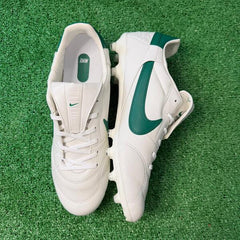 Nike Premier 3 White and Green Firm Ground FG Football Boot Size 46 Eur
