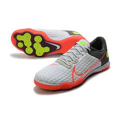 Nike Reactgato IC White Gray and Orange Indoor IC Football Boot