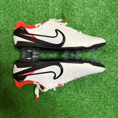 Nike Tiempo 10 Legend Elite White, Orange and Black Firm Ground FG Football Boot Size 46 Eur