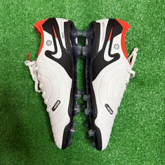 Nike Tiempo 10 Legend Elite White, Orange and Black Firm Ground FG Football Boot Size 46 Eur
